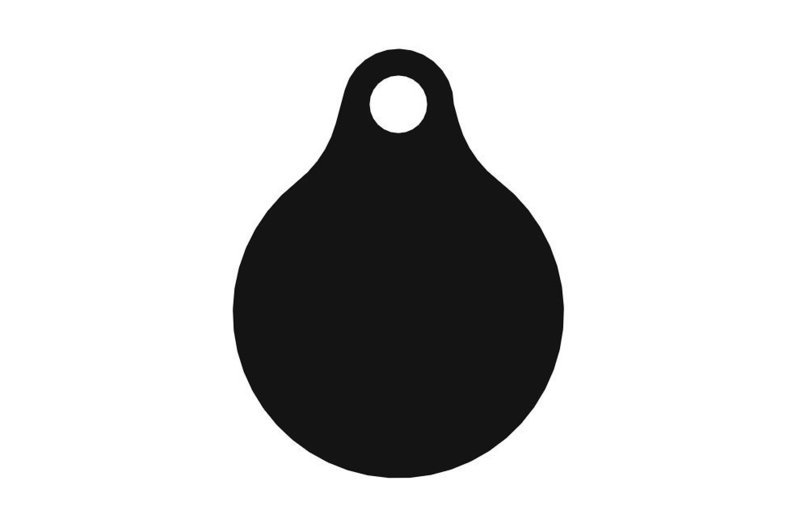 3" gong, 1/4 AR500 teardrop
