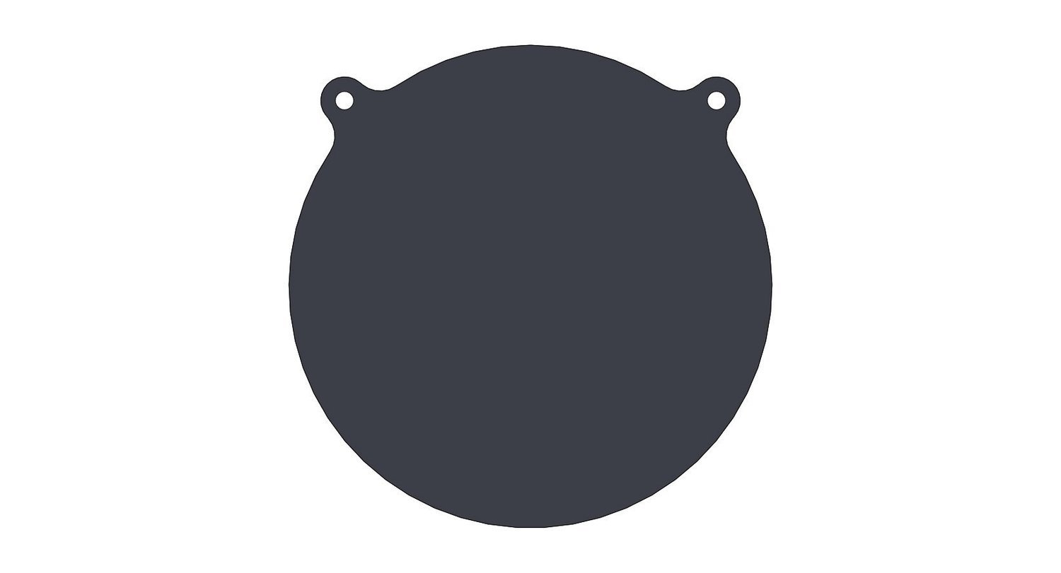 12" gong, 1/4 AR500
