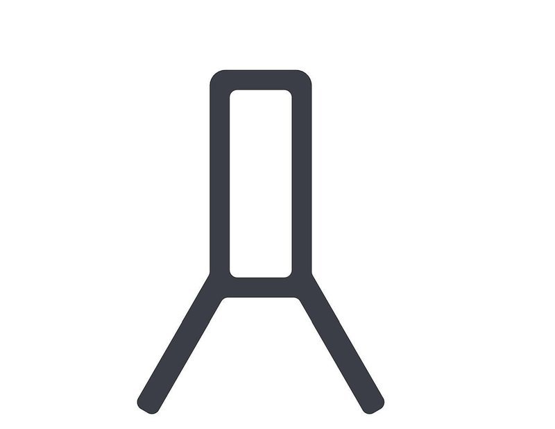 A36 2"x 6" steel target standing bracket leg frame, set of 2