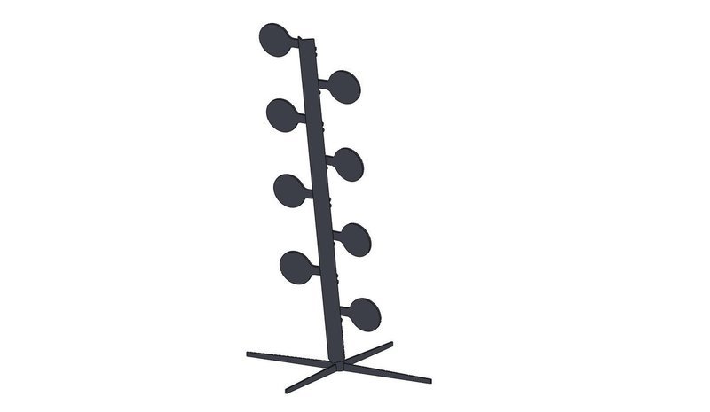 AR500 dueling tree 8 position, 3/8'' x 6'' diameter targets, not angle iron