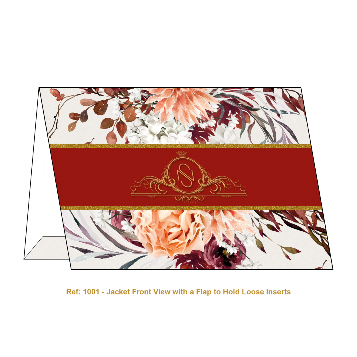 Pocket fold card, able to hold loose inserts.