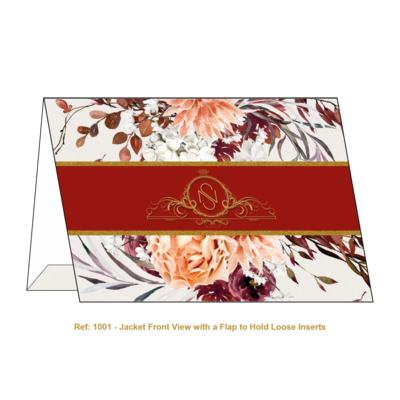 Pocket fold card, able to hold loose inserts.