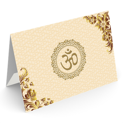 7017-24 Beige with Floral Corners and OM