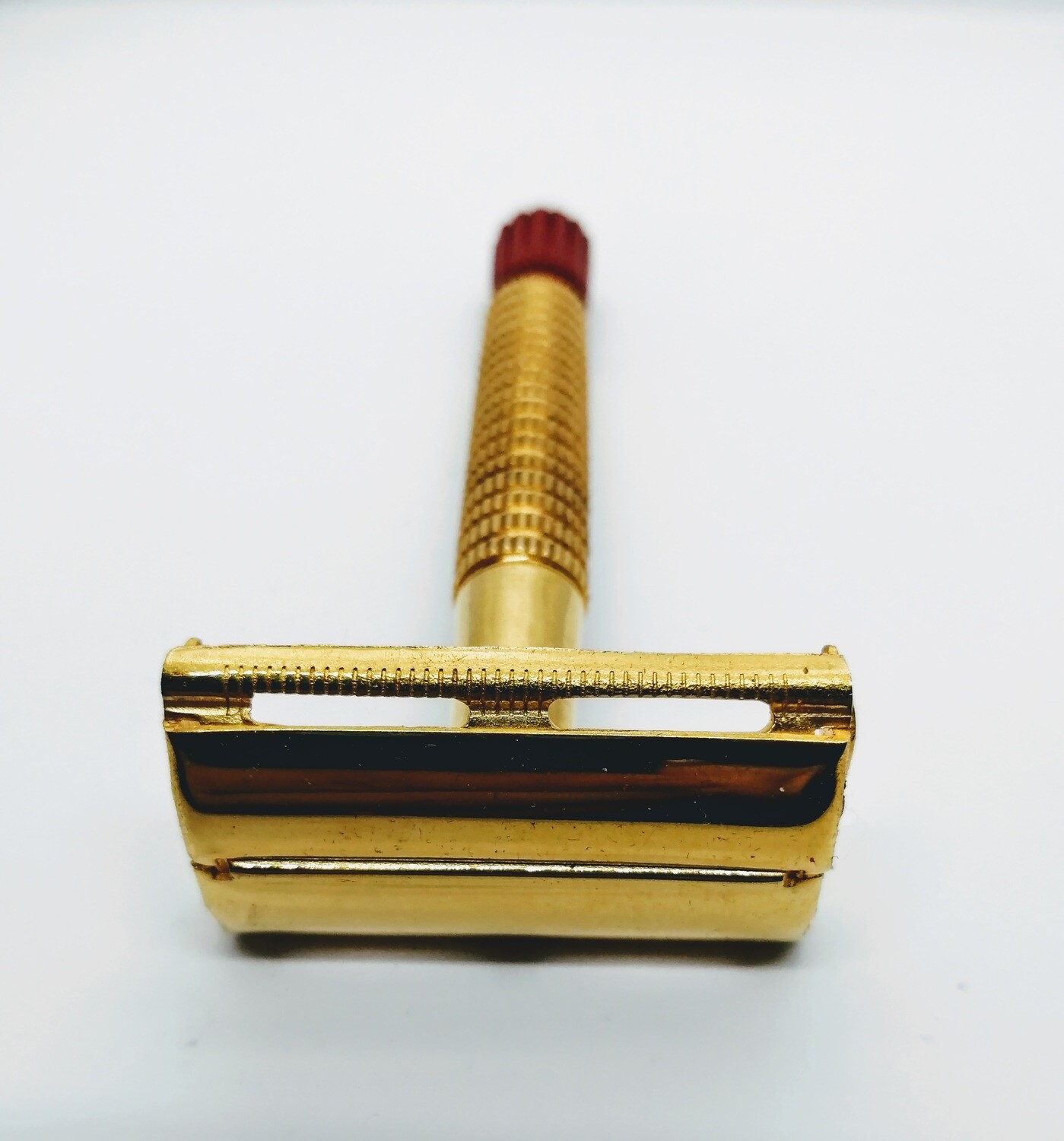 Red Tip Safety Razor (Gold) - A Tribute to the 1959 Gillette Super Speed Red Tip.