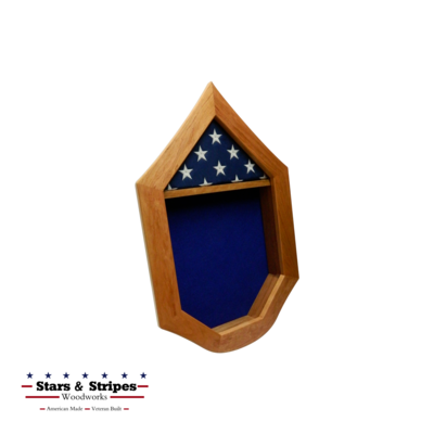 Cherry USAF SNCO Military Retirement Shadow Box Cherry USAF SNCO Military Retirement Shadow Box