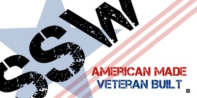 SSW Patriotic Sticker - Veteran Built - 4 SSW Patriotic Sticker - Veteran Built - 4