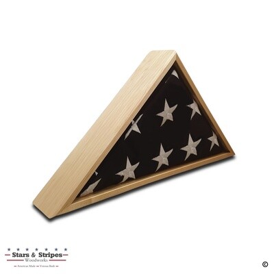 Maple Burial Flag Display Case (5' x 9 1/2' Flag) Maple Burial Flag Display Case (5' x 9 1/2' Flag)