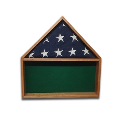 Cherry Burial Flag Shadow Box Cherry Burial Flag Shadow Box