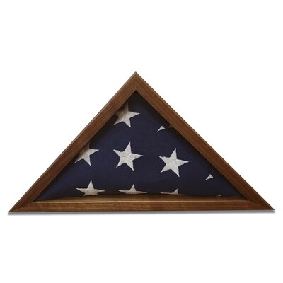 Walnut 3'x5' Flag Display Case Walnut 3'x5' Flag Display Case