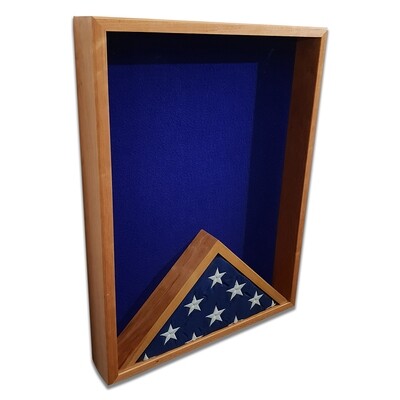 Cherry 18" x 24" Vertical Flag Display Shadow Box Cherry 18" x 24" Vertical Flag Display Shadow Box