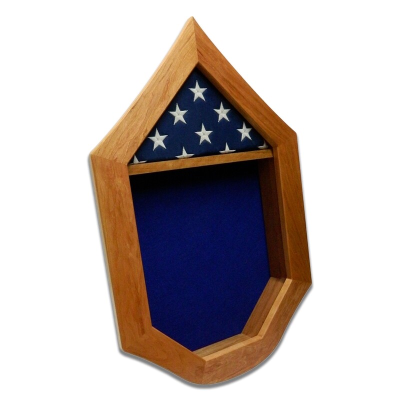 Cherry USAF SNCO Military Retirement Shadow Box