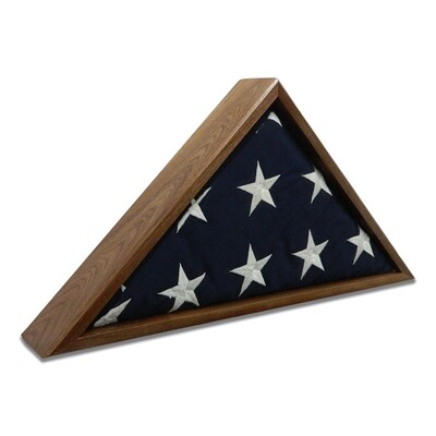 Walnut Burial Flag Display Case (5' x 9 1/2' Flag) Walnut Burial Flag Display Case (5' x 9 1/2' Flag)
