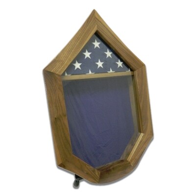 Walnut USAF SNCO Military Retirement Shadow Box Walnut USAF SNCO Military Retirement Shadow Box