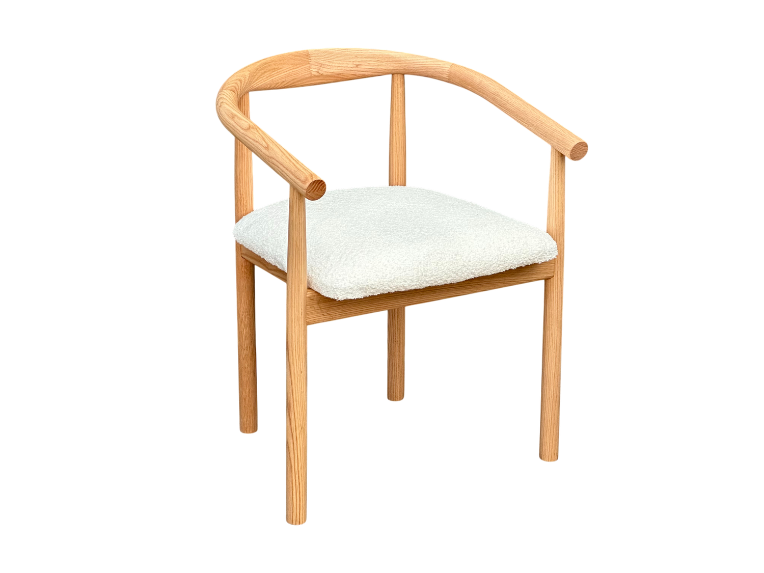 Krzesło dębowe z podłokietnikami i siedziskiem tapicerowanym