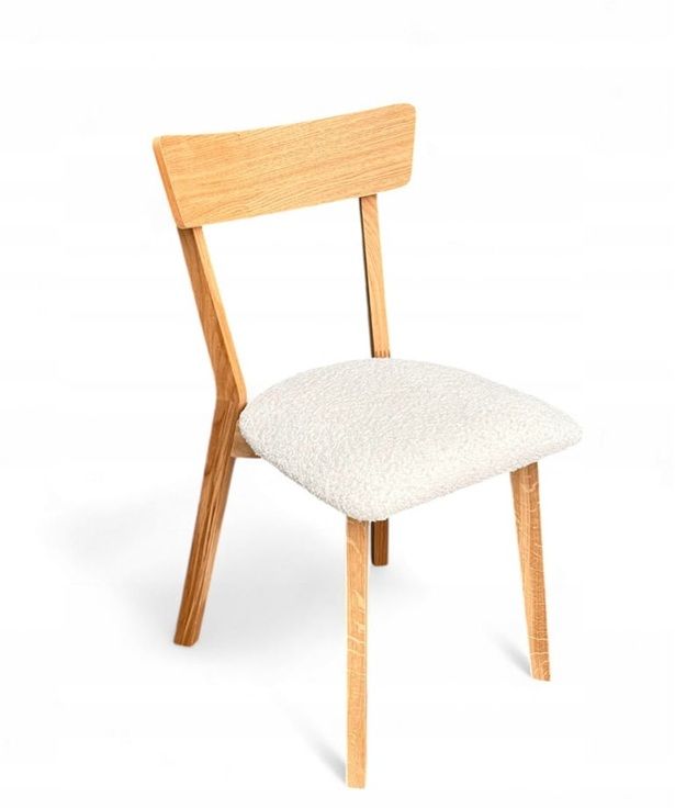 Krzesło Dębowe North z siedziskiem tapicerowanym