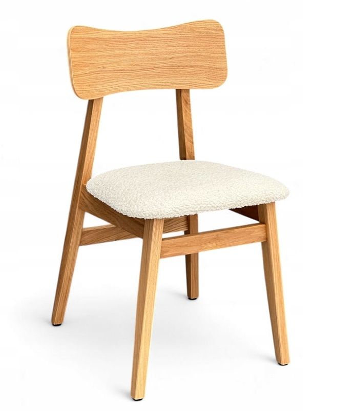 Krzesło Dębowe North II z siedziskiem tapicerowanym