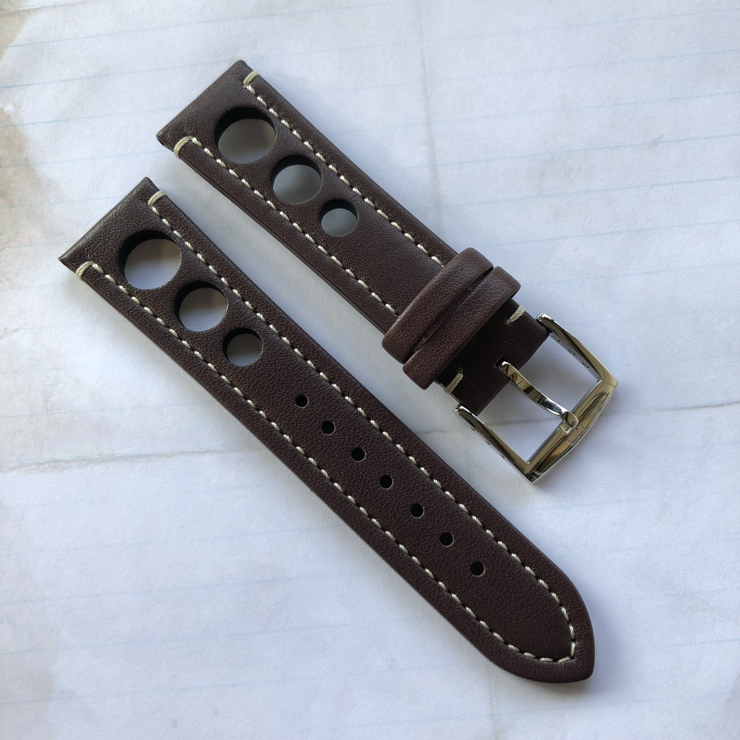 HB Waterproof Brown Strap 22mm
