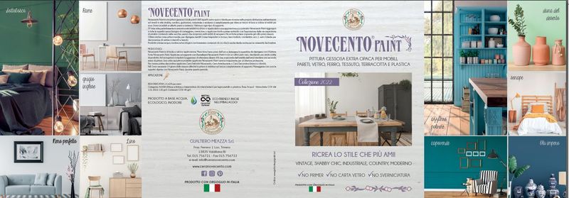 CARTELLA COLORI - NOVECENTO PAINT MOBILI COLORI REALI