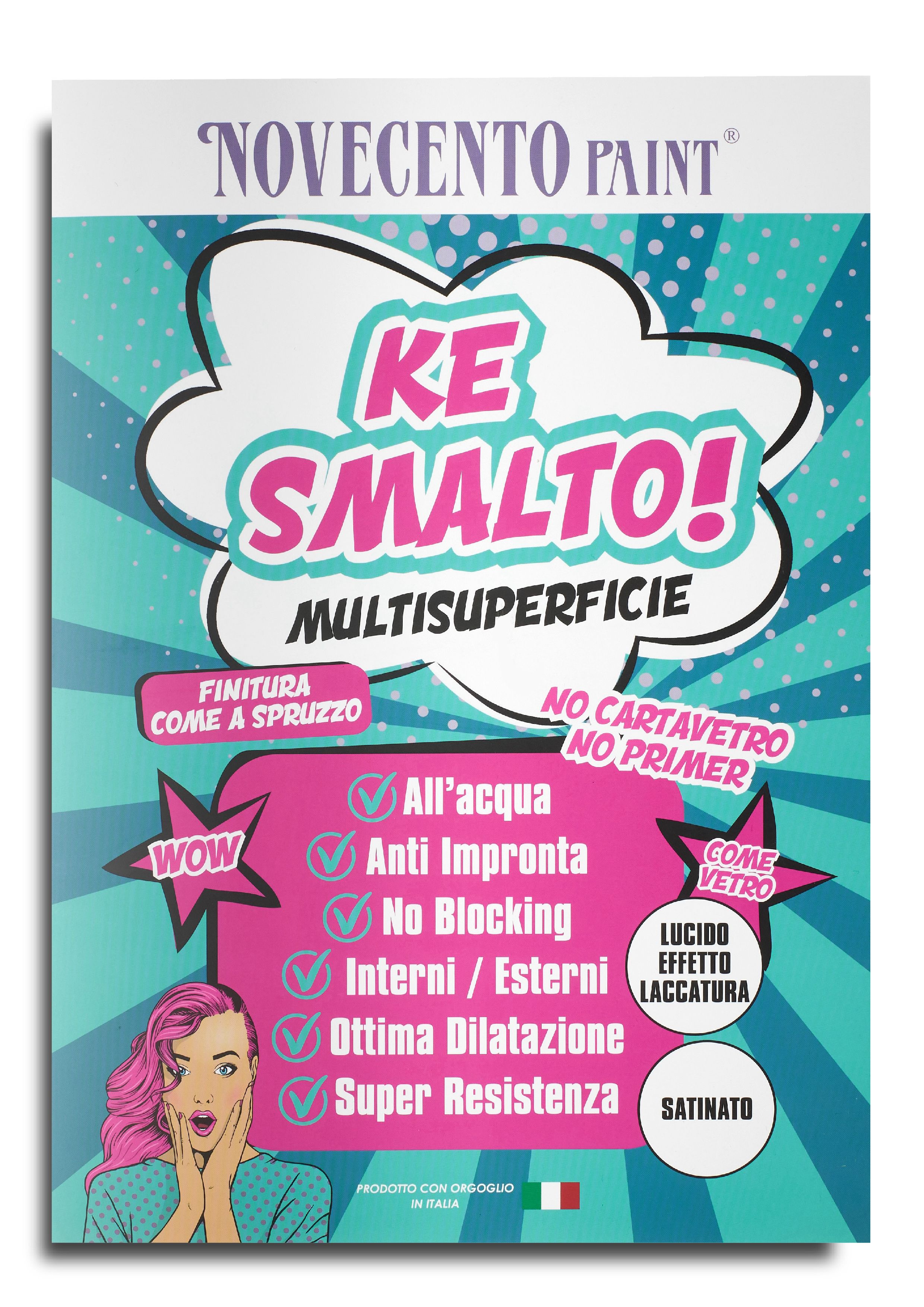 CARTELLA COLORI - NOVECENTO PAINT, KE SMALTO!  COLORI REALI