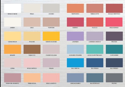 CARTELLA COLORI - NOVECENTO PAINT MOBILI COLORI REALI