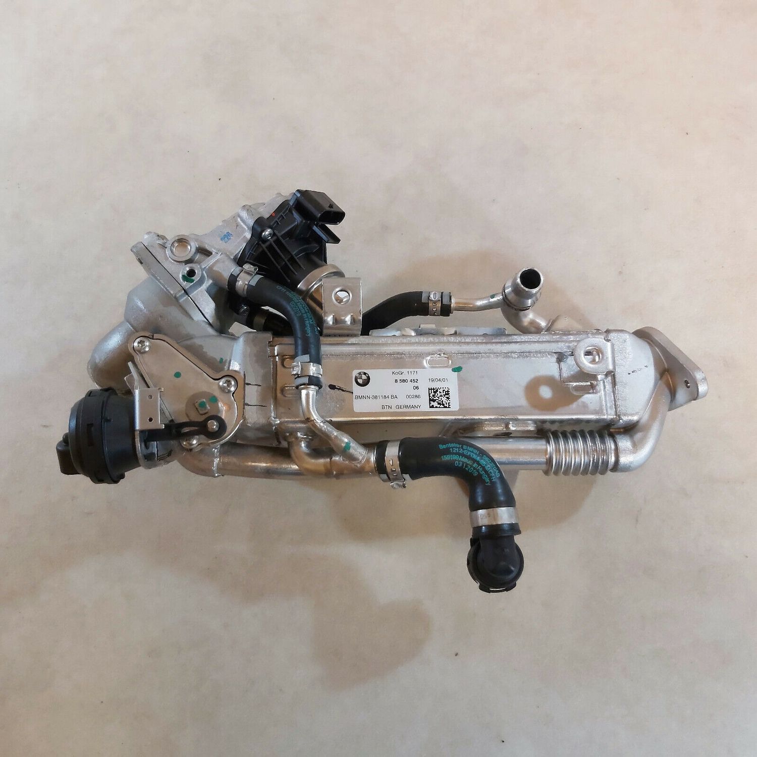 BMW G20 G30 G31 G32 GT G01 G02 EXHAUST GAS COOLER EGR COOLER WITH EGR VALVE