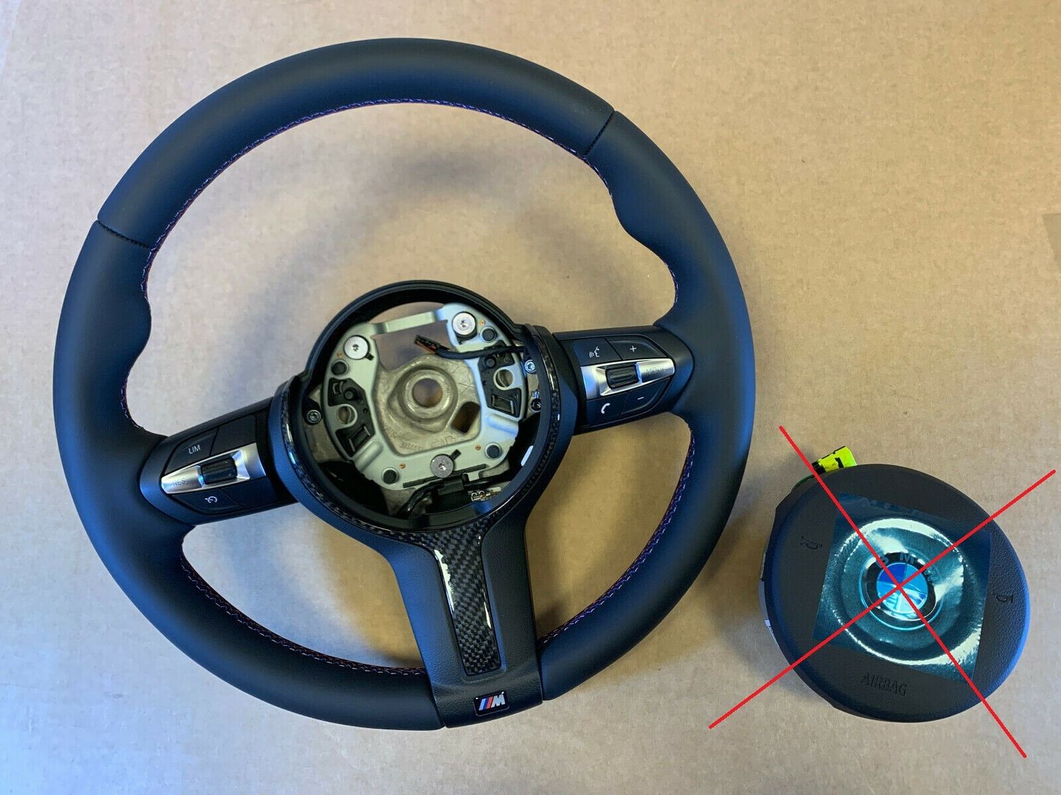 BMW F15 F16 F25 F26 F39 F45 F48 GENUINE USA M Steering Wheel CARBON