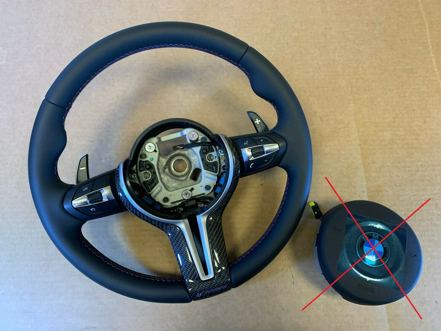 BMW F01 F02 F03 F04 F06 F07 F10 F11 F12 F13 USA M Steering Wheel Paddles CARBON