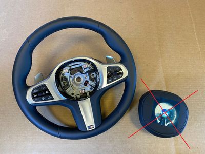 BMW 8 X5 X6 X7 G14 G15 G16 G05 G06 G07 OEM M stūres rata ziedlapiņas Assist+