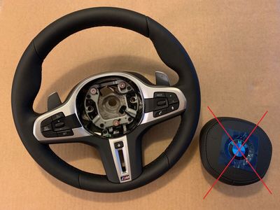 BMW 5 6 X3 X4 G30 G31 G32 G38 G01 G02 OEM M Steering Wheel Paddles HEATING VIBRO