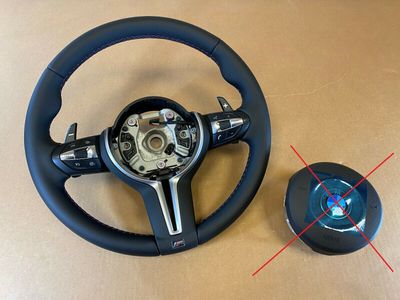 BMW M5 M6 F10 F06 F12 F13 GENUINE M Sport Stūres lāpstiņu apsilde