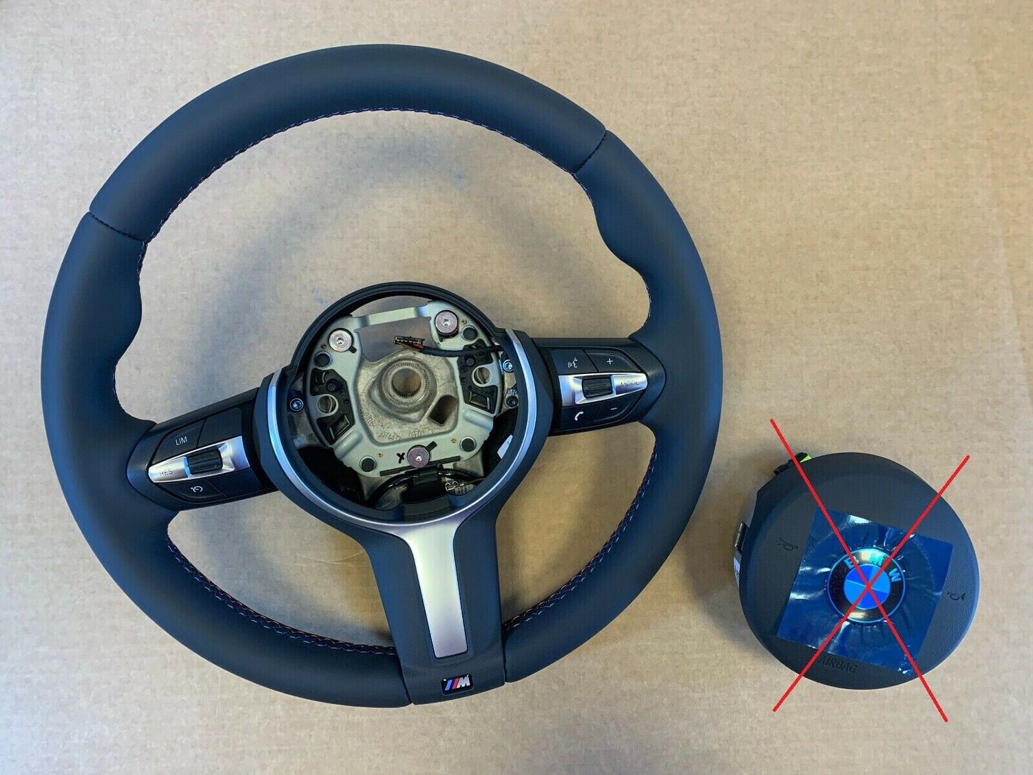 BMW F15 F16 F20 F21 F22 F25 F26 F30 F31 F32 F33 F34 M Steering Wheel M STITCHES