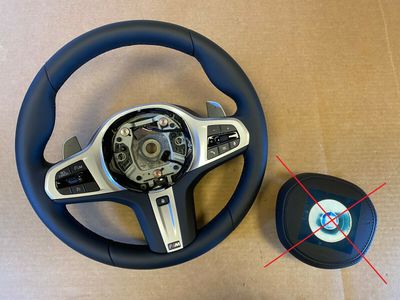 Palettes de volant chauffantes pour BMW 5, 6, X3, X4, G30, G31, G38, G32, G01, G02, LCI, OEM, EU