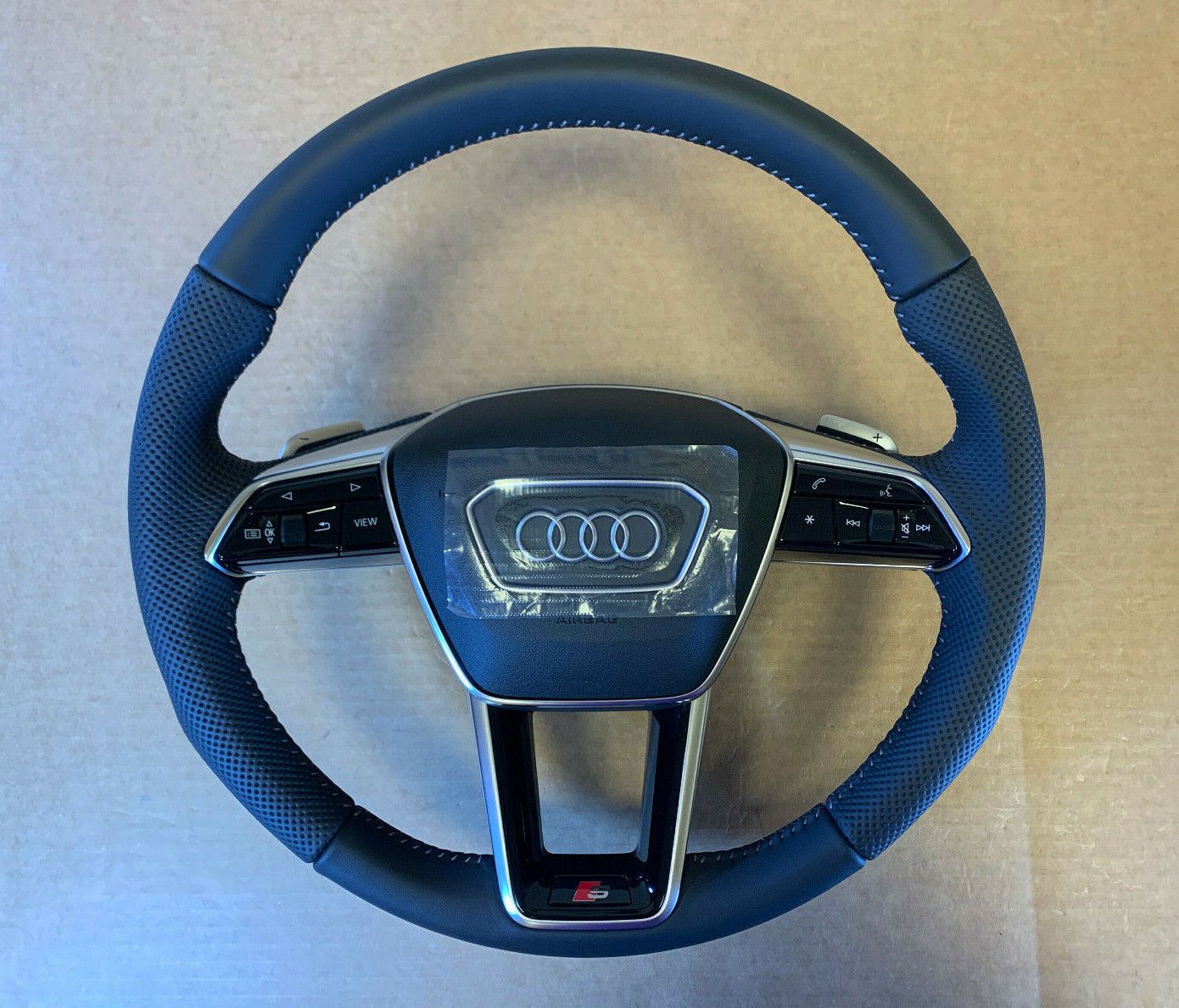 Audi A6 A7 A8 Q8 4K 4N 4M GENUINE S-line Steering Wheel with Paddles 4K0419091F