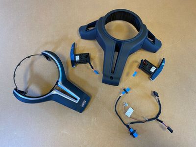 BMW X3 X4 X5 X6 F25 F26 F15 F16 M Lenkrad M Abdeckung Paddel Draht SET