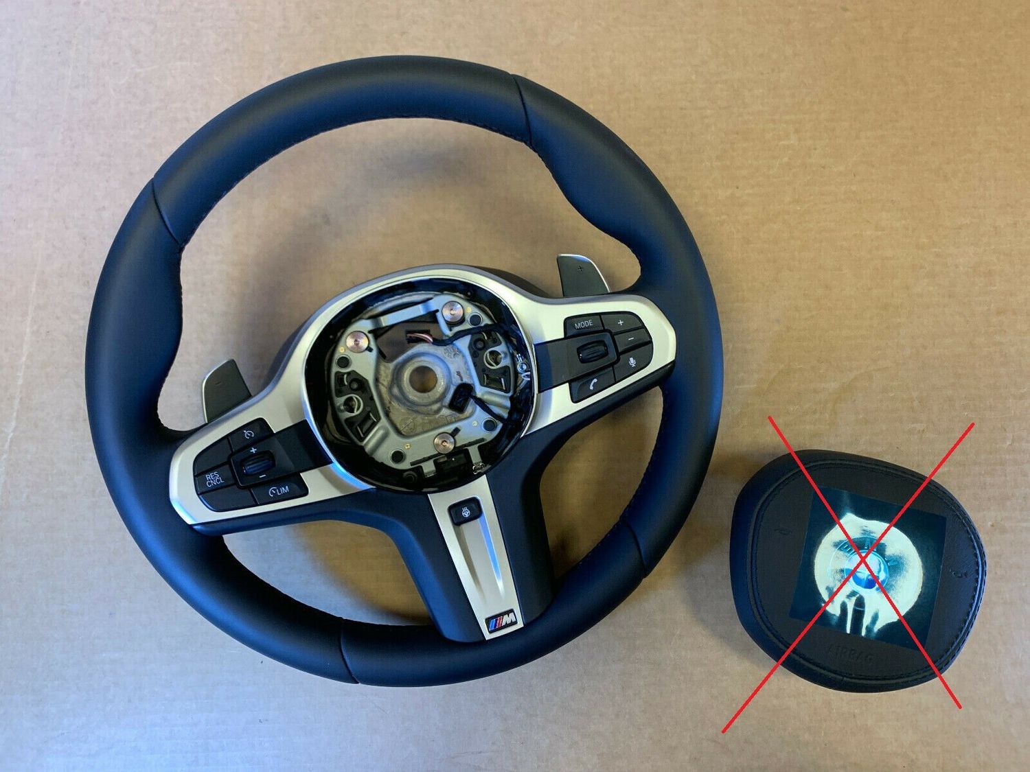 BMW 5 6 X3 X4 G30 G31 G38 G32 G01 G02 OEM USA M Steering Wheel Paddles HEATING