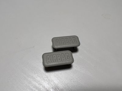 BMW 3 X5 X6 E-series GENUINE Pillar Air Cap Grey x2 psc 51437135689