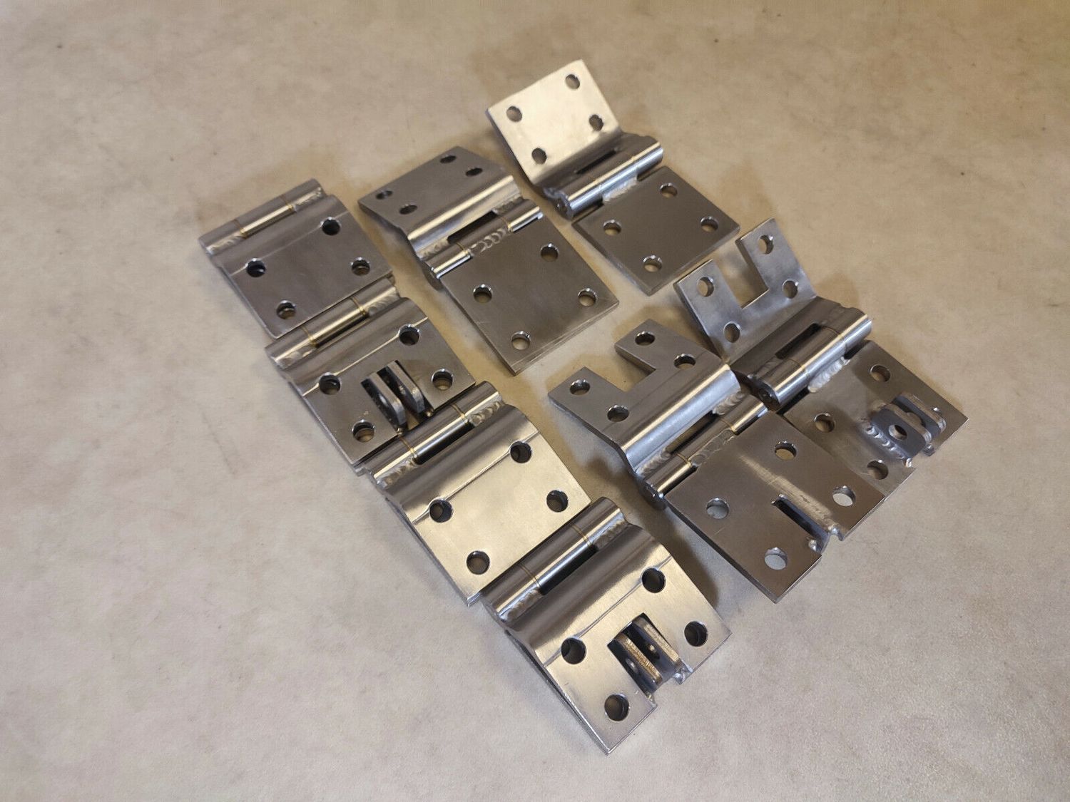 STAINLESS STEEL Mercedes W463 G class Front &amp; Rear LH &amp; RH 4 Doors SET Hinge 8pc