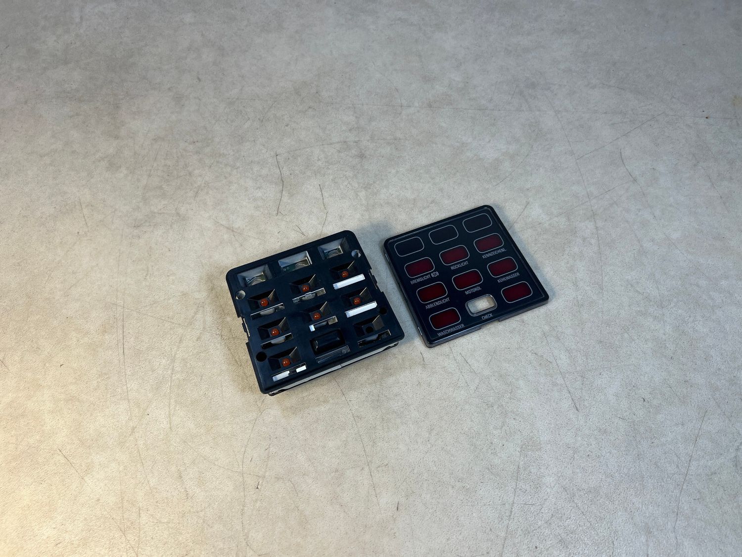 GENUINE BMW 7 Series E23 Check unit Panel DEUTSCH 62141371495