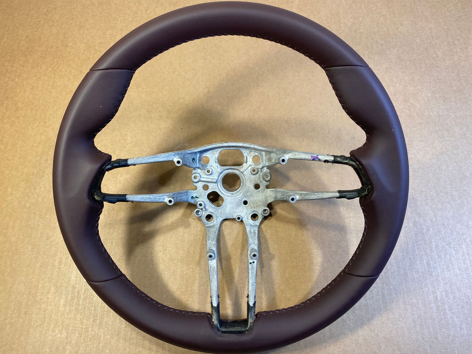 Steering wheel for Porsche 911 992 Panamera 971.2 Taycan GENUINE Nappa Leather