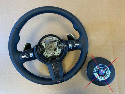 Palettes de volant M OEM BMW X5 X6 X3 X4 F15 F16 F25 F26 COUTURES M CARBONE