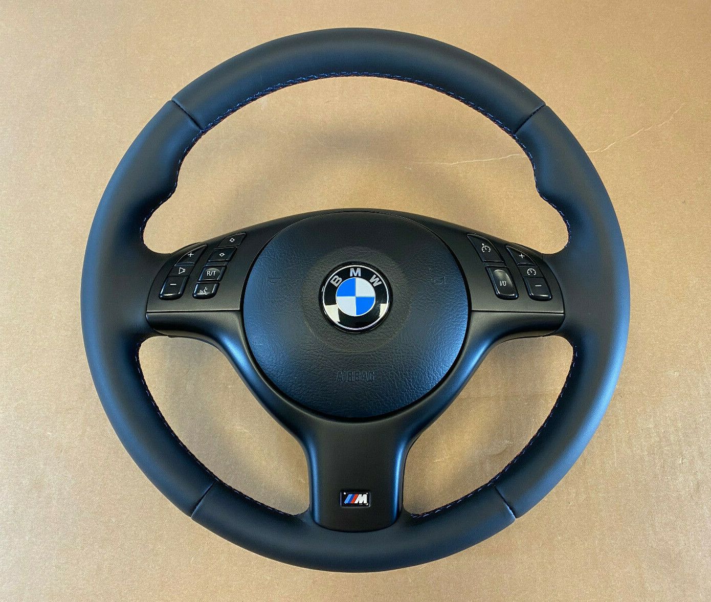 BMW 3 5 7 X5 E46 E39 E38 E53 OEM M Sport Steering Wheel M Stitches Nappa Leather