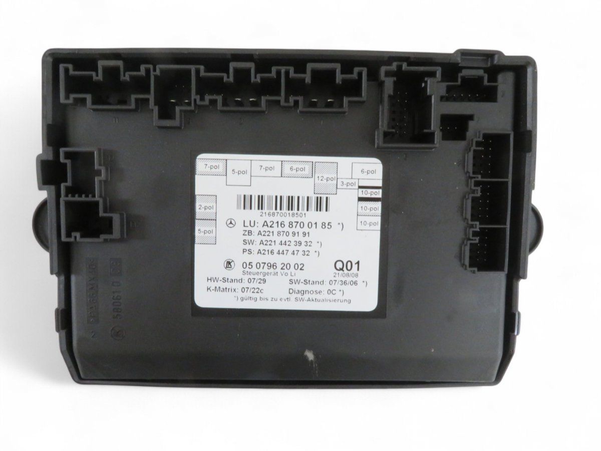 A2168700185 A2169002201 Door control unit front left MERCEDES-BENZ S-CLASS Coupe (C216) (2006-2013)