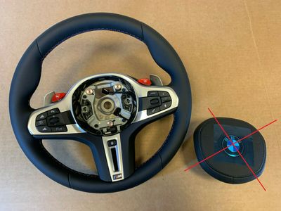 BMW M5 F90 X3M F97 X4M F98 GENUINE M Stūres APILDE VIBRO ACC JAUNS