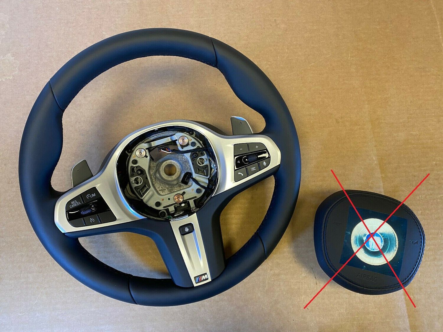 BMW 5 6 X3 X4 G30 G31 G32 G01 G02 LCI EU M Steering Wheel Paddles HEATING VIBRO