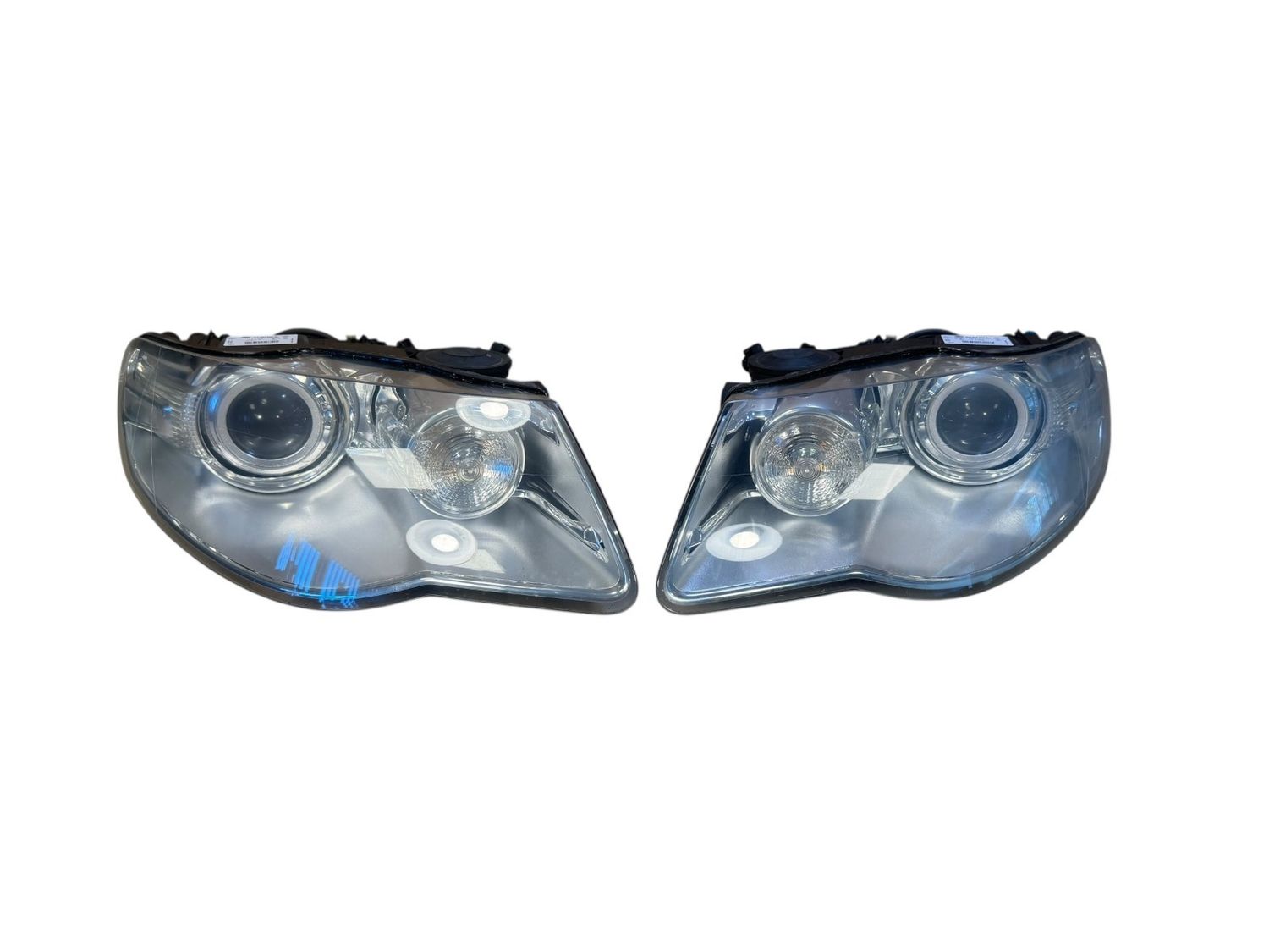 VW Touareg GENUINE LH &amp; RH Xenon Dynamic Headlight SET LHD Facelift 07-09 year