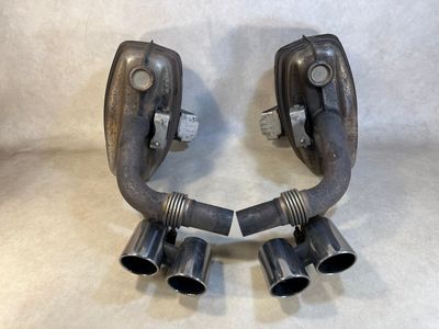 Porsche 911 991 GENUINE Carrera 3.8 Exhaust Muffler Silencer SET Left + Right