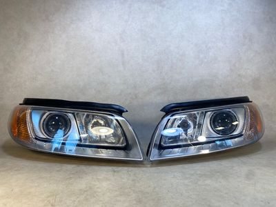 VOLVO S80 V70 XC70 ORIĢINĀLAIS ZKW Xenon priekšējo lukturu komplekts LH &amp; RH LHD 07-14 gads