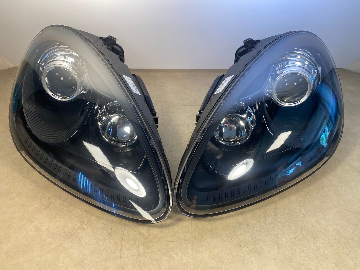 PORSCHE CAYENNE 958 Xenon AFS Black edition HEADLIGHT LAMP SET + ballasts bulbs
