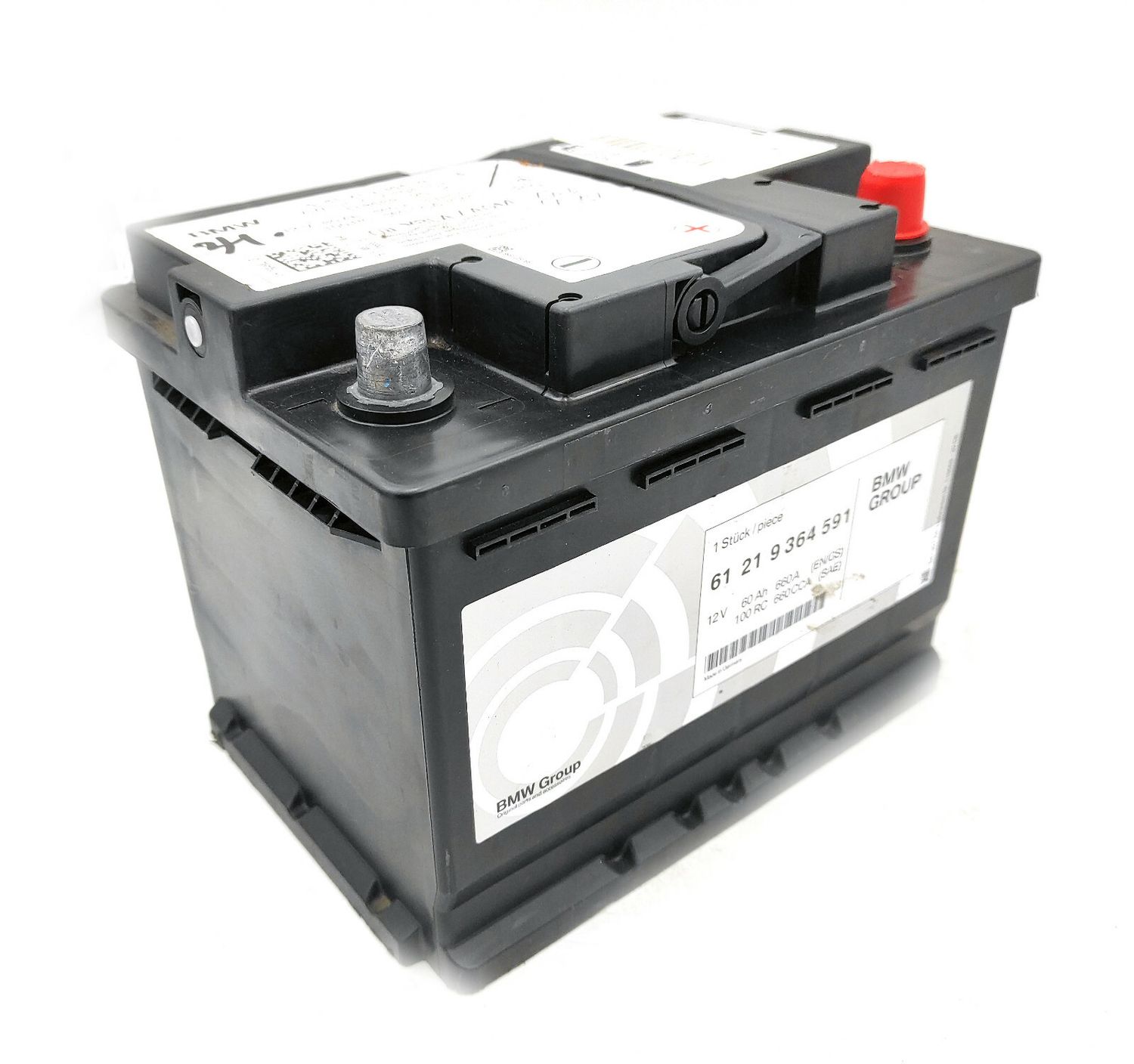 Original BMW 2 F44, F45, 1 F40, 3 G20, 5 G30, G31 - AGM-Battery, 60Ah, 660A