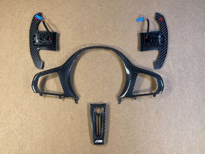 BMW M3 M4 COMPETITION STEERING WHEEL CARBON TRIM G82 G20 G22 G26 G29 F40 F44